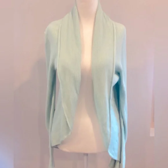 Leith soft ribbed shawl cardigan sweater - Picture 4 of 6